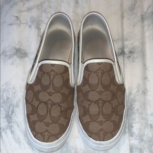 Coach slip on shoes